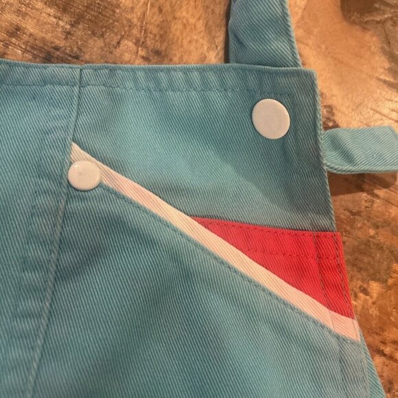 Lacoste Izod Vintage Girls Blue Skirt With Straps Size 4 Polo Shirt Alligator - Picture 12 of 13